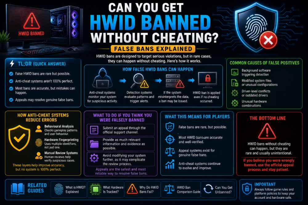 can you get hwid banned without cheating false hwid ban explained anti cheat false positive