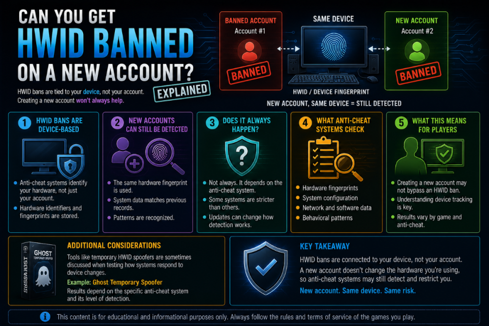 can you get hwid banned on new account hardware tracking anti cheat device detection explained