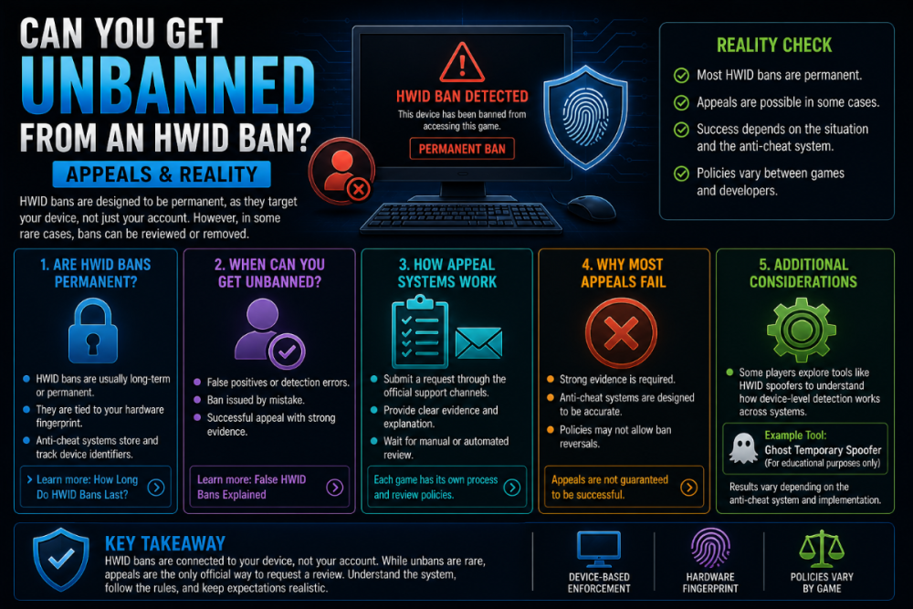 can you get unbanned from hwid ban appeal anti cheat system explained