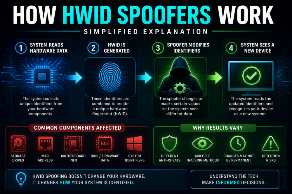 how hwid spoofers work step by step hardware id spoofing explained
