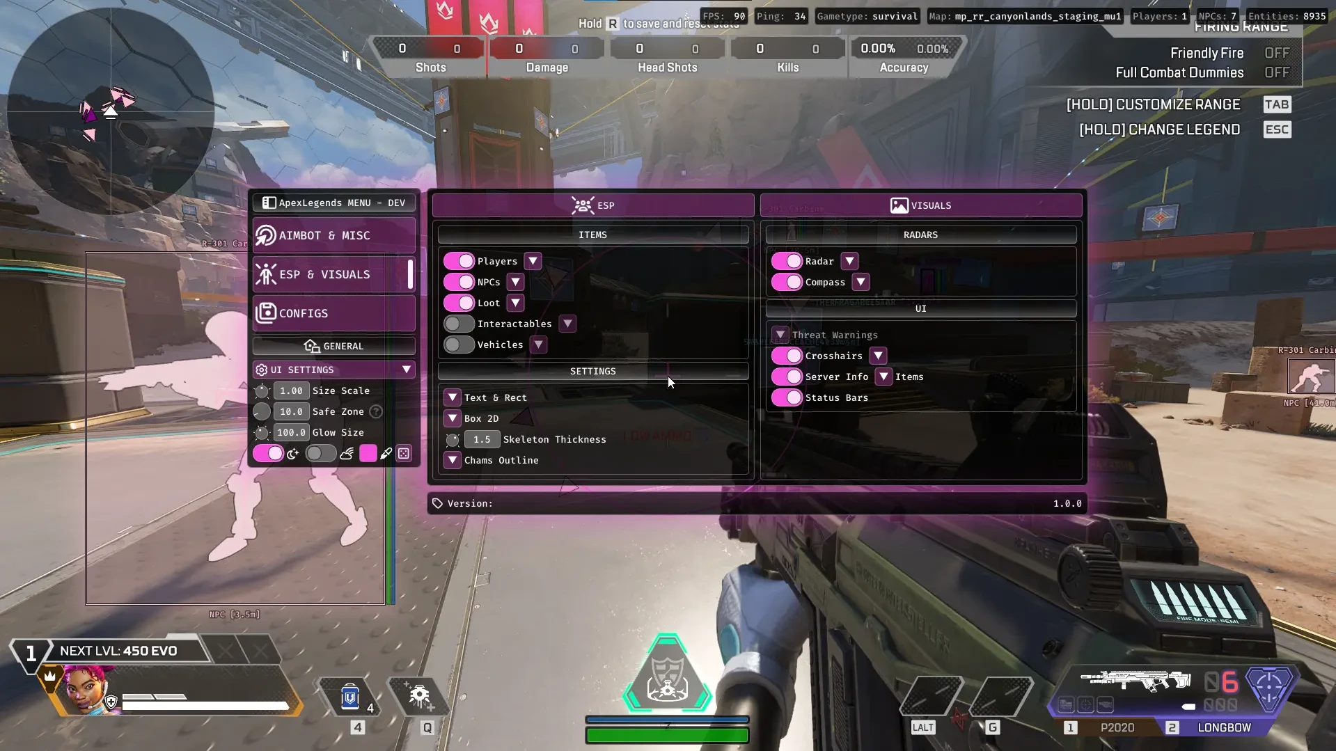 Raiko: Apex Legends Internal Cheat screenshot